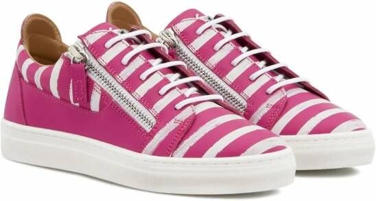 Giuseppe Zanotti Leren sneakers Roze