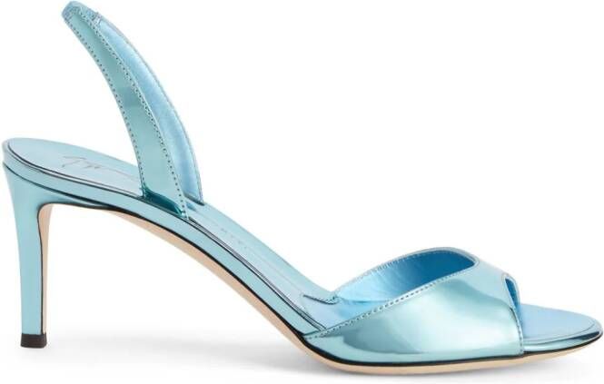 Giuseppe Zanotti Lilibeth leren slingback sandalen Blauw