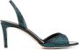 Giuseppe Zanotti Lilibeth leren slingback sandalen Blauw - Thumbnail 1