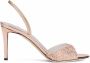 Giuseppe Zanotti Lilibeth Starlight slingback sandalen dames suède Furs & SkinsFurs & Skins 35 Roze - Thumbnail 1