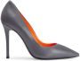 Giuseppe Zanotti Lucrezia leren pumps Grijs - Thumbnail 1