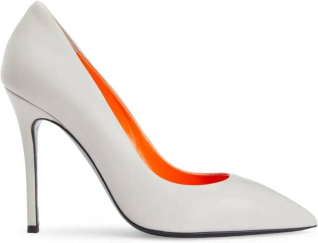 Giuseppe Zanotti Lucrezia leren pumps Grijs