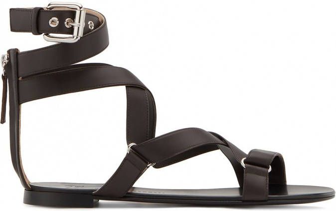 Giuseppe Zanotti Lyda sandalen Bruin