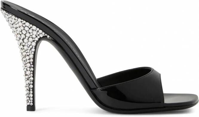 Giuseppe Zanotti Marthe sandalen met kristal Zwart