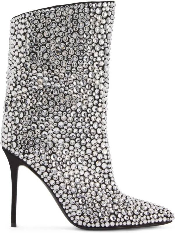 Giuseppe Zanotti Merissa Sparkle laarzen Zilver