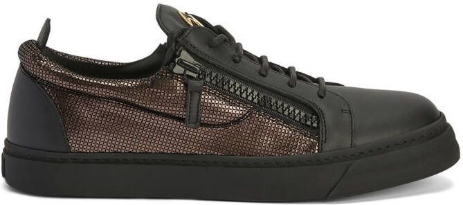 Giuseppe Zanotti Metallic sneakers Zwart