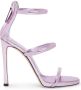 Giuseppe Zanotti Metallic stiletto sandalen Roze - Thumbnail 1