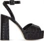 Giuseppe Zanotti New Betty sandalen met open neus Zwart - Thumbnail 1