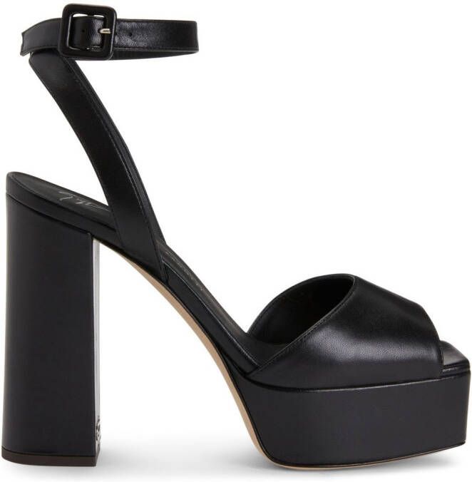 Giuseppe Zanotti New Betty sandalen met plateauzool Zwart