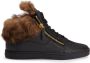 Giuseppe Zanotti Nicki leren sneakers Zwart - Thumbnail 1