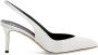 Giuseppe Zanotti Rachyl leren slingback pumps Wit - Thumbnail 1