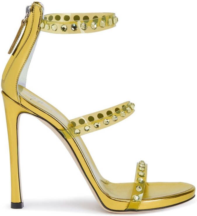 Giuseppe Zanotti Sandalen met hoge hak Geel