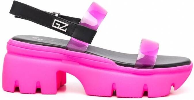 Giuseppe Zanotti Sandalen met open neus Roze