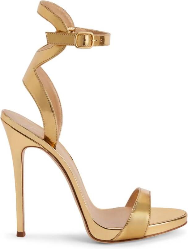 Giuseppe Zanotti Sandalen met plateauzool Goud