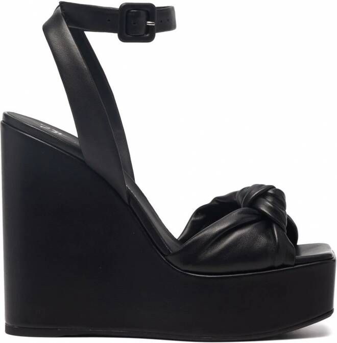 Giuseppe Zanotti Sandalen met plateauzool Zwart