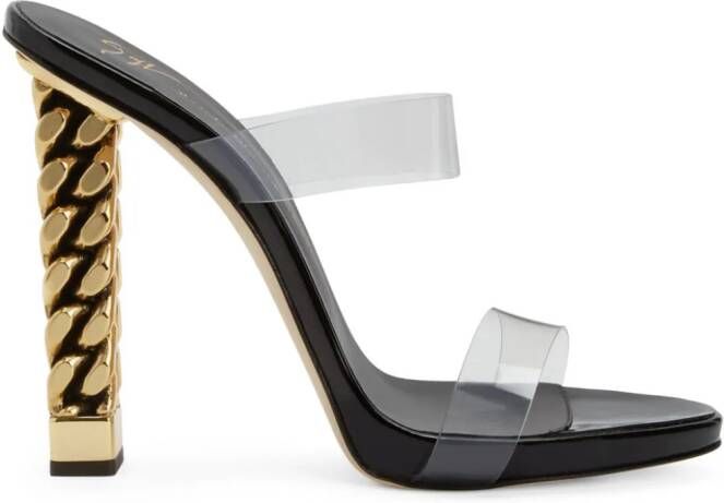 Giuseppe Zanotti Sandalen met plateauzool Zwart