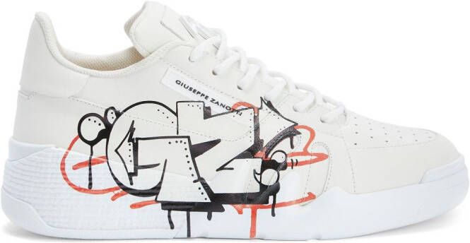 Giuseppe Zanotti Talon low-top sneakers Wit