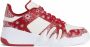 Giuseppe Zanotti Talon sneakers met paisley-print Rood - Thumbnail 1