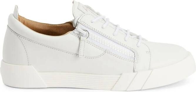 Giuseppe Zanotti The Shark 5.0 leren sneakers Wit