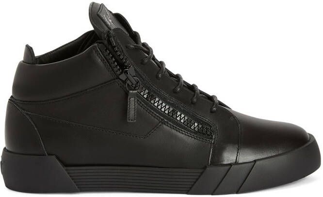 Giuseppe Zanotti The Shark 5.0 mid-top sneakers Zwart