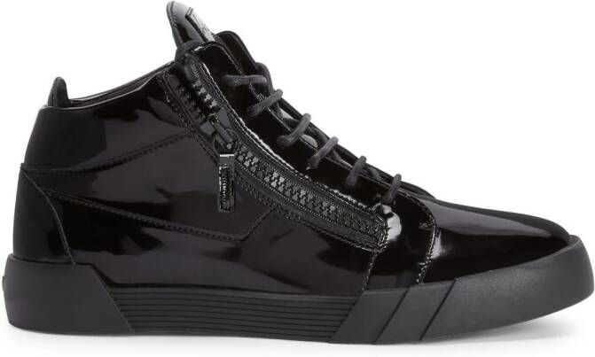 Giuseppe Zanotti The Shark 5.0 mid-top sneakers Zwart