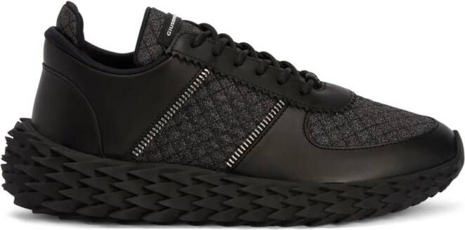 Giuseppe Zanotti Urchin gewatteerde sneakers Zwart