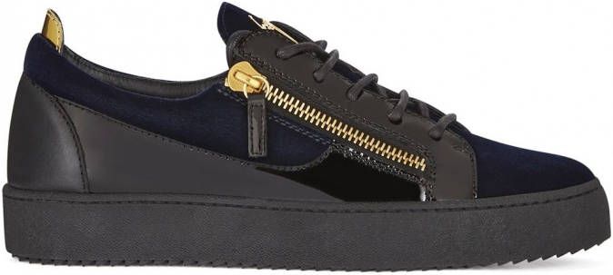 Giuseppe Zanotti Frankie sneakers met rits Blauw