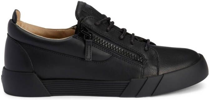 Giuseppe Zanotti Leren sneakers Zwart