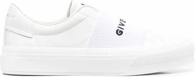 Givenchy Sneakers met logoband Wit