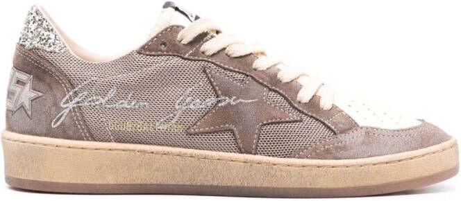 Golden Goose Ball Star sneakers met vlakken Bruin