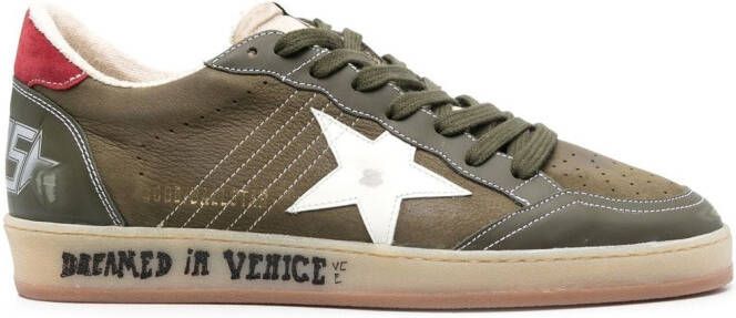 Golden Goose Ballstar low-top sneakers Groen