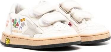 Golden Goose Kids Ball Star leren sneakers Wit