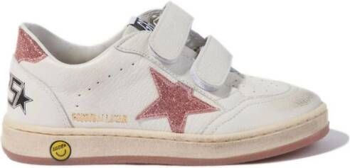 Golden Goose Kids Ball Star leren sneakers Wit