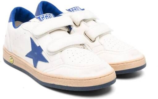 Golden Goose Kids Ball Star leren sneakers Wit