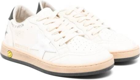 Golden Goose Kids Ball Star New leren sneakers Beige