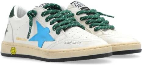 Golden Goose Kids Ball Star New leren sneakers Wit