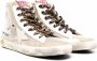 Golden Goose Kids Francy geruite sneakers Goud - Thumbnail 1