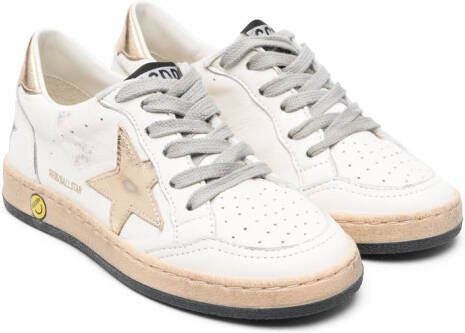 Golden Goose Kids Ball Star sneakers Wit