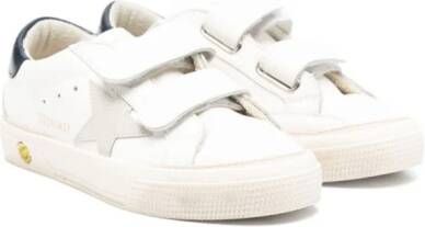 Golden Goose Kids May School sneakers met klittenband Wit