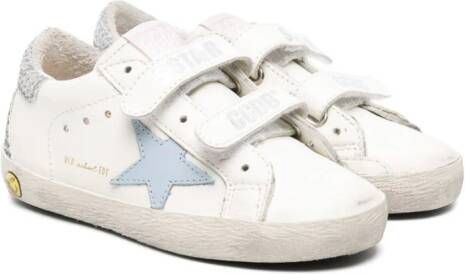 Golden Goose Kids Old School leren sneakers Wit