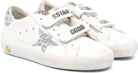 Golden Goose Kids Old School leren sneakers Wit