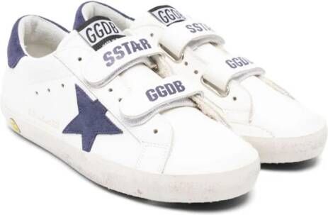 Golden Goose Kids Old School leren sneakers Wit