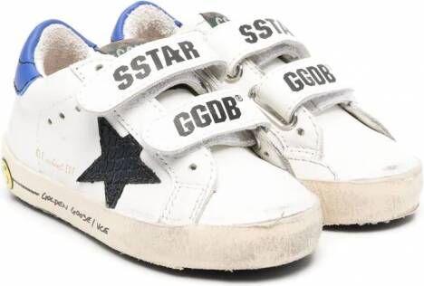 Golden Goose Kids Old School sneakers met distress-effect Wit