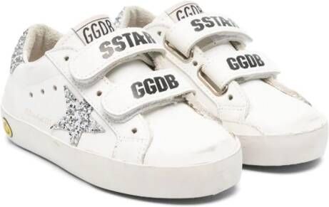 Golden Goose Kids Old School leren sneakers Wit