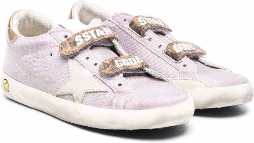 Golden Goose Kids Old School sneakers met klittenband Roze