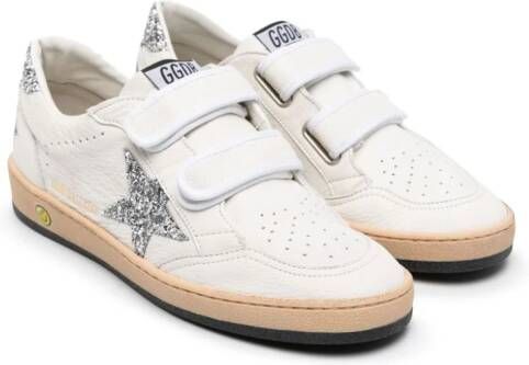 Golden Goose Kids Old School sneakers met klittenband Wit