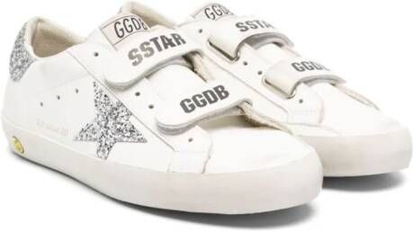 Golden Goose Kids Old School sneakers met klittenband Wit