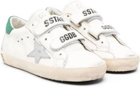 Golden Goose Kids Old School sneakers met klittenband Wit