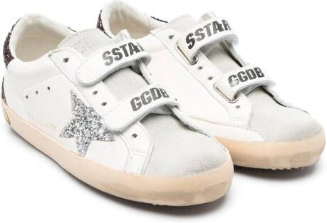 Golden Goose Kids Old School sneakers met klittenband Wit