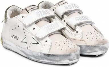 Golden Goose Kids Sneakers met klittenband Wit